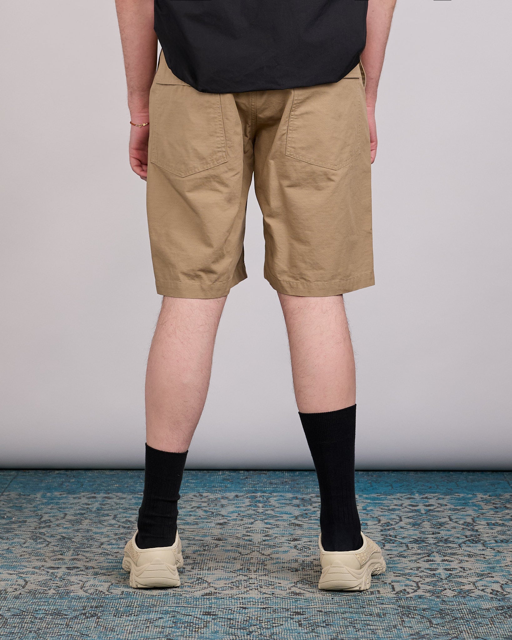 Engineered Garments Fatigue Short Cotton Ripstop Khaki – LESS 17