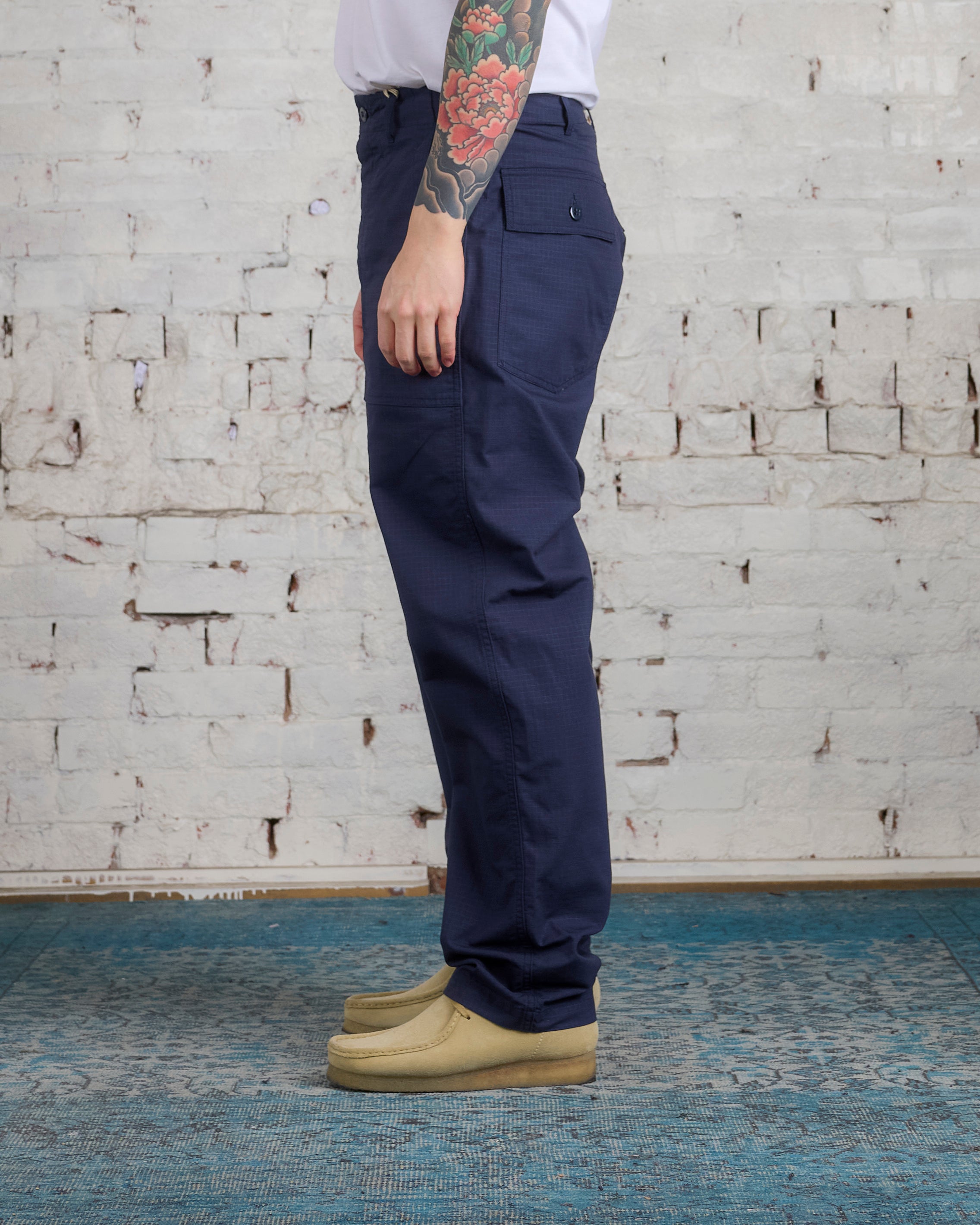 Engineered Garments Fatigue Pant Dark Navy Cotton Ripstop – LESS 17