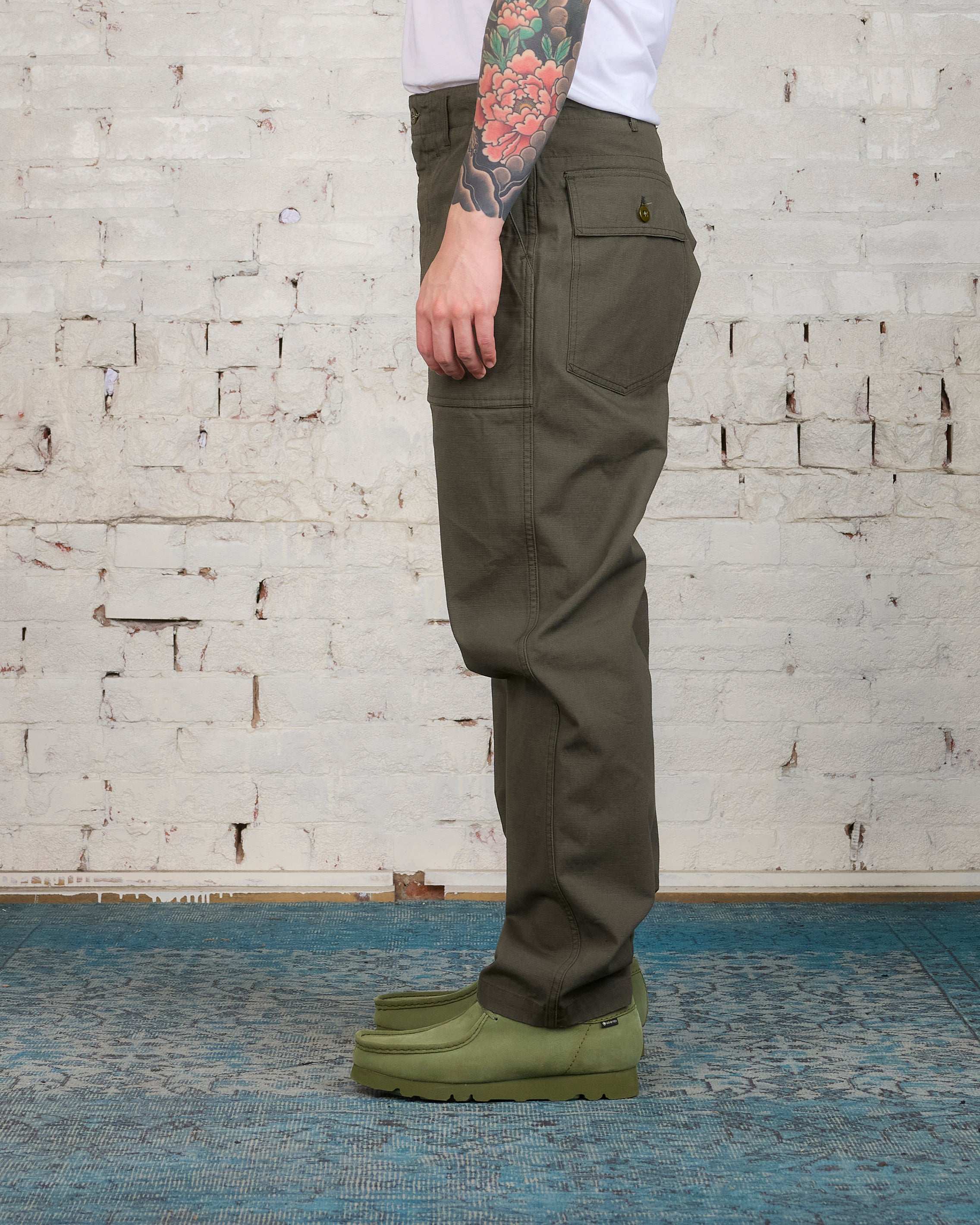 Engineered Garments Fatigue Pant Olive Heavy Cotton Ripstop