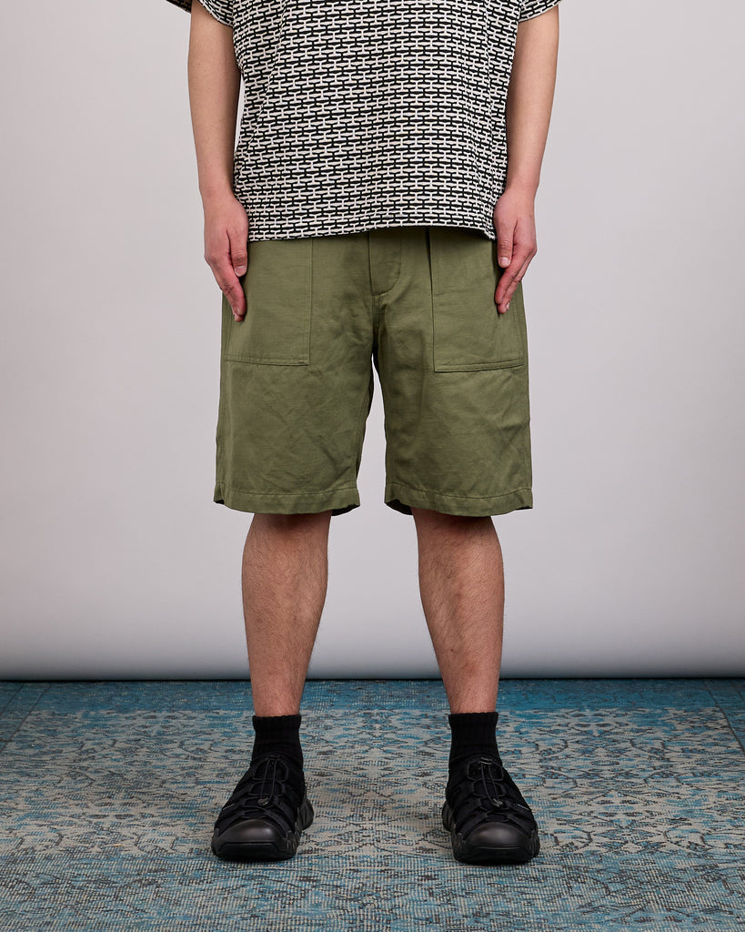 Engineered Garments Fatigue Short CL Heavy Twill Olive – LESS 17