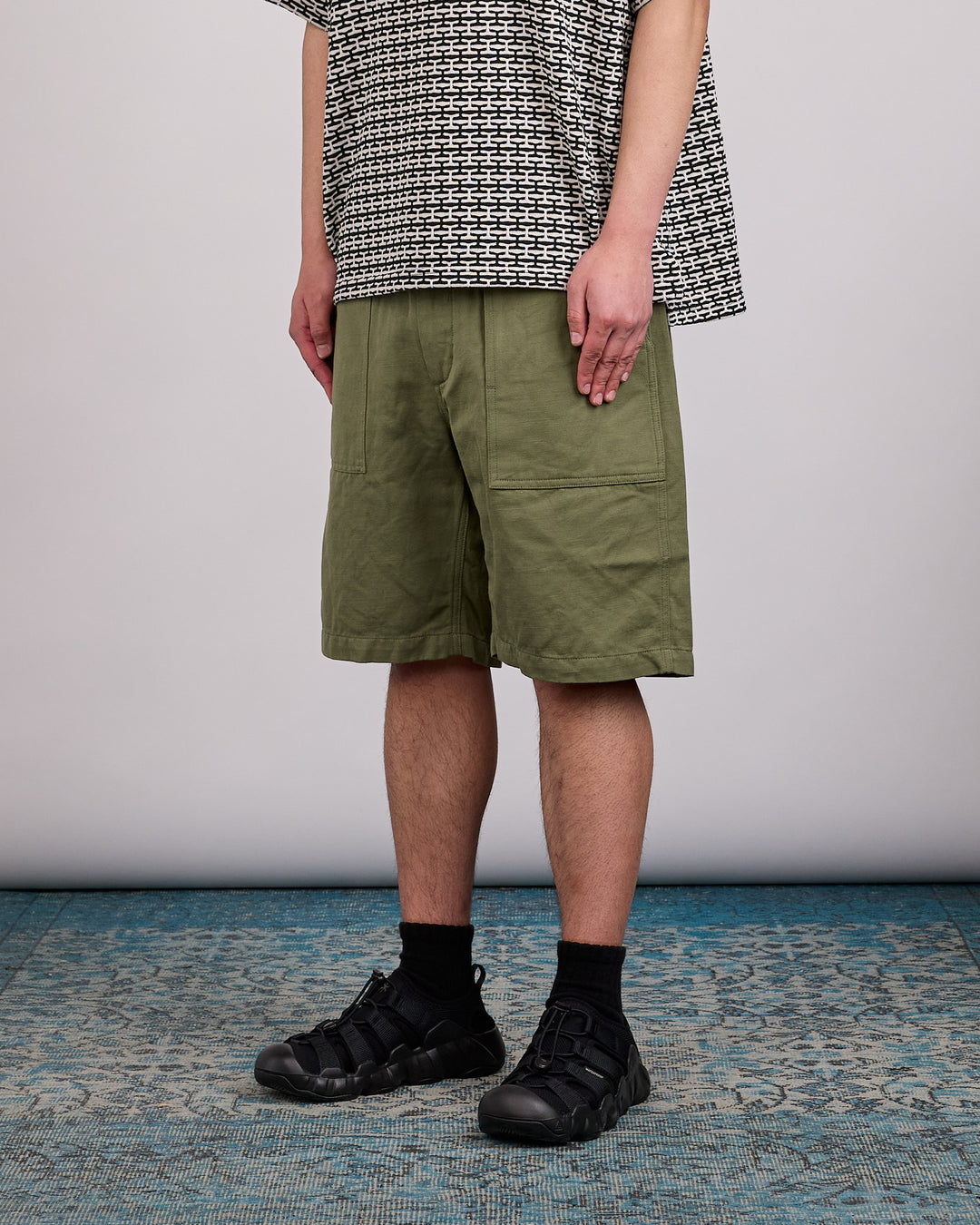 Engineered Garments Fatigue Short CL Heavy Twill Olive