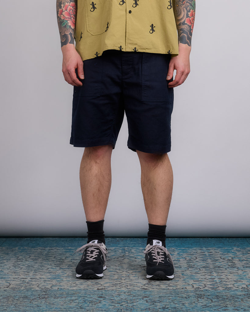Engineered Garments Fatigue Short ブラック S Engineered Garments Fatigue Short CL Java Cloth Dark Navy – LESS 17