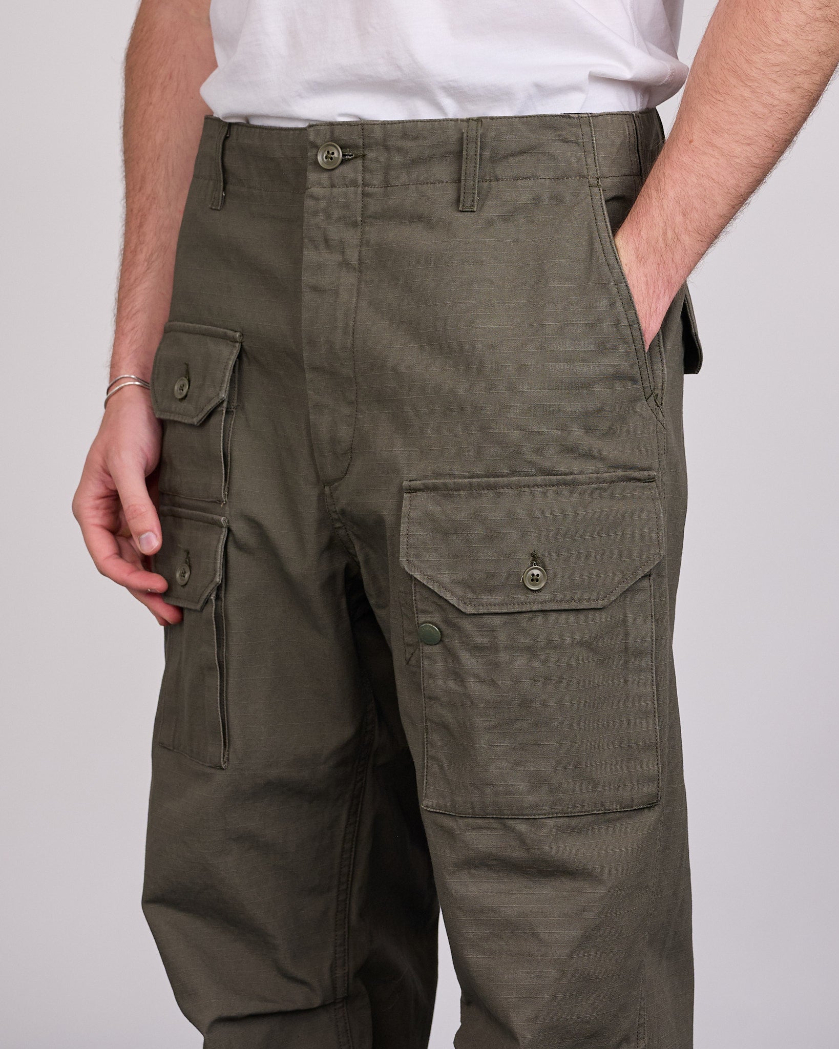 Engineered Garments Flight Pant Heavy Ripstop Olive – LESS 17