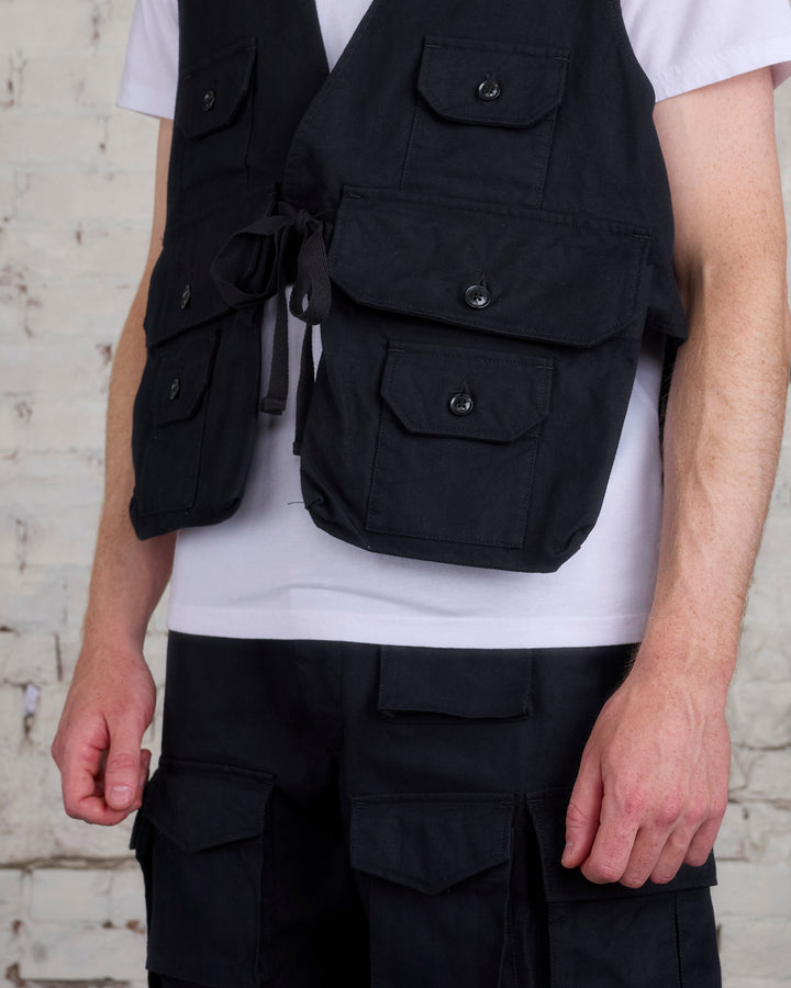 Engineered Garments Fowl Vest Cotton Brush HB Black