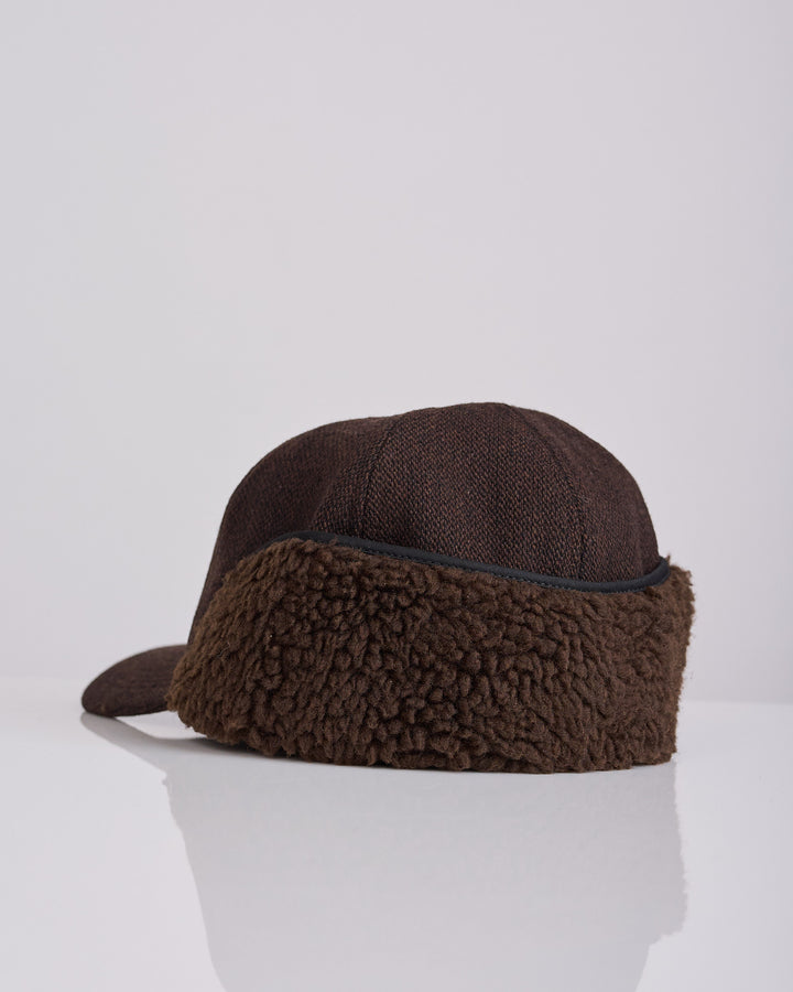 Engineered Garments Heavy Tweed Hunting Cap Dark Brown