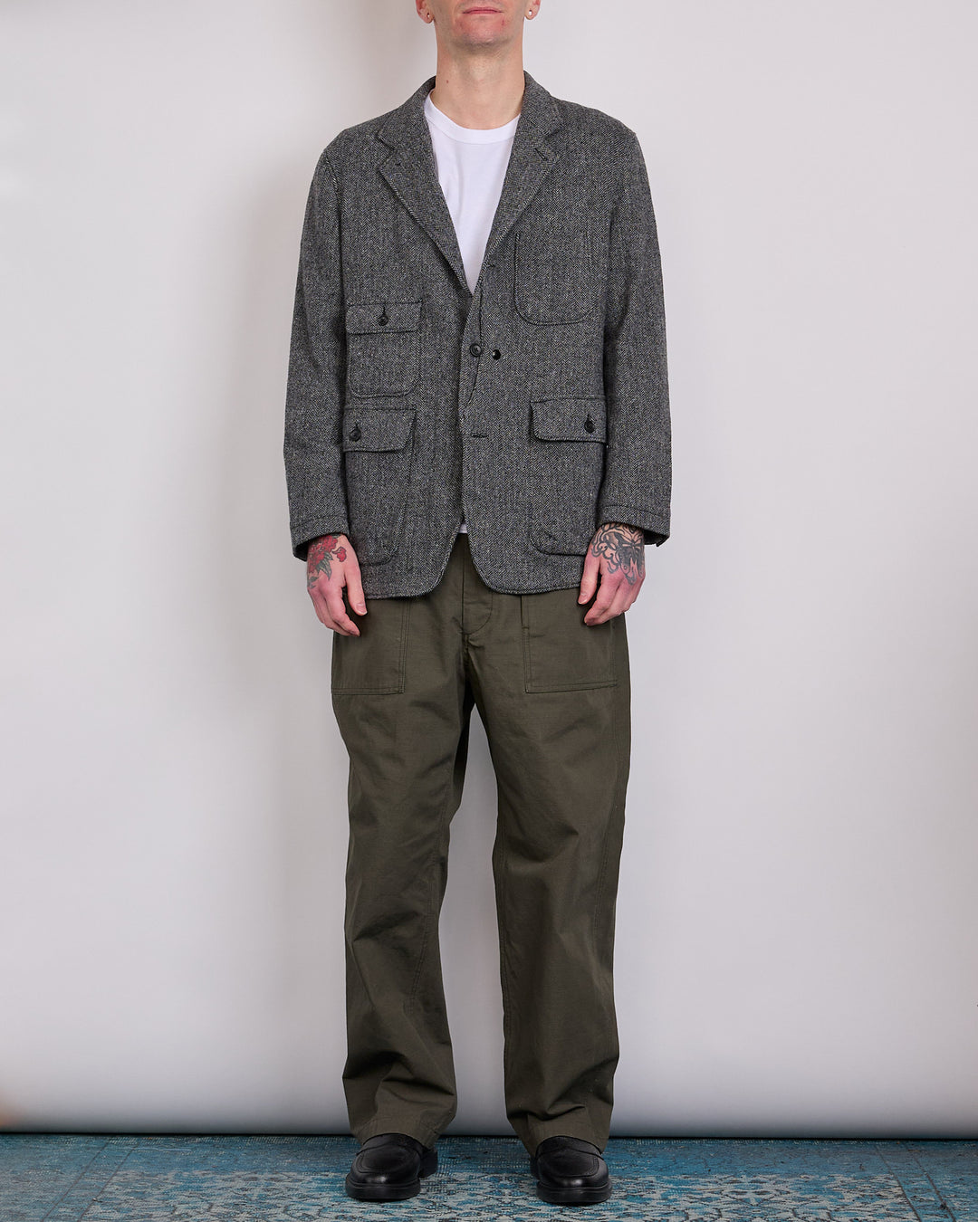 Engineered Garments Herringbone Upland Jacket Grey