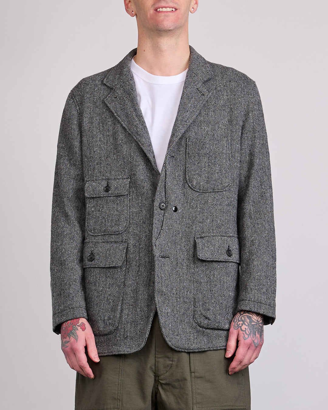 Engineered Garments Herringbone Upland Jacket Grey