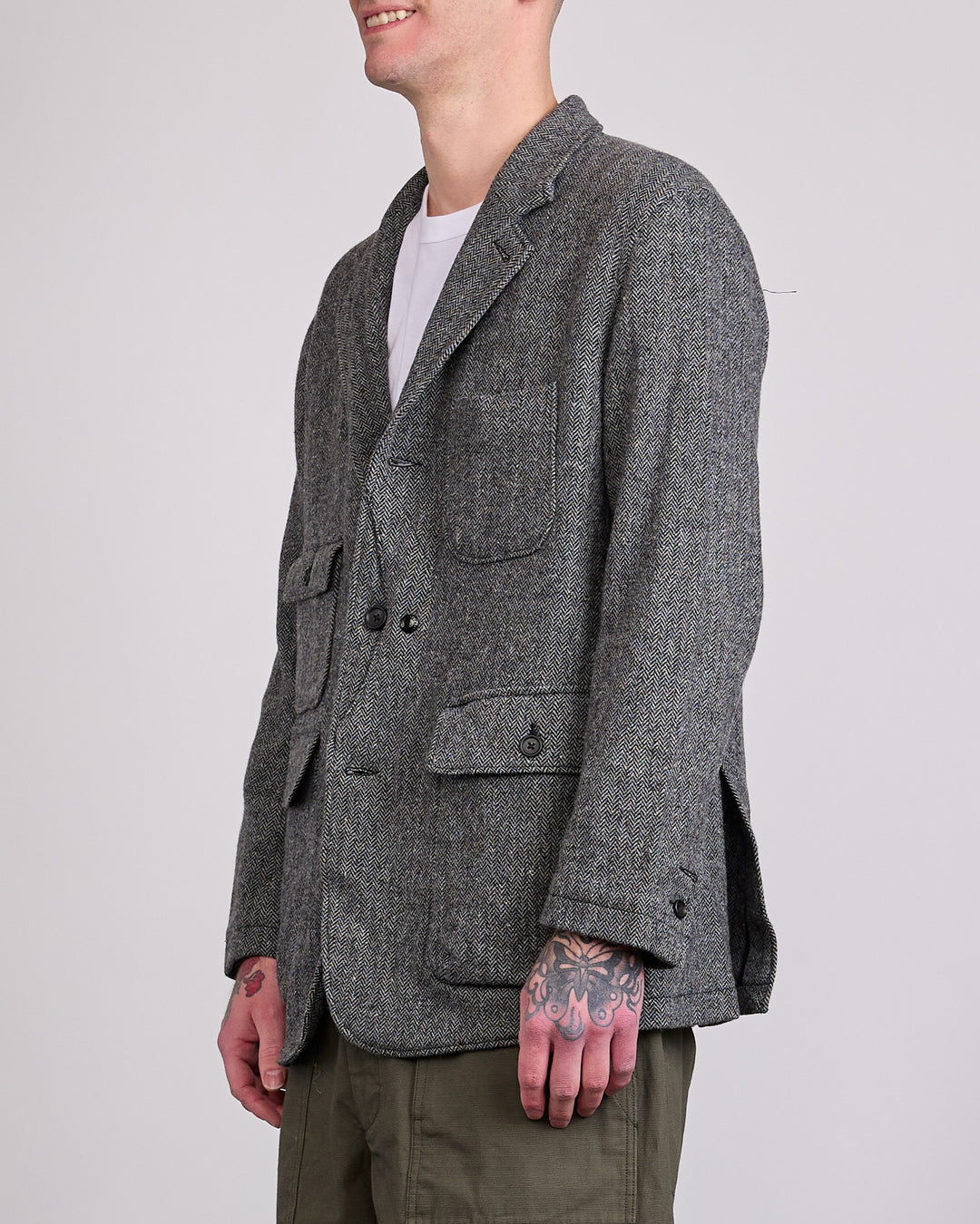 Engineered Garments Herringbone Upland Jacket Grey