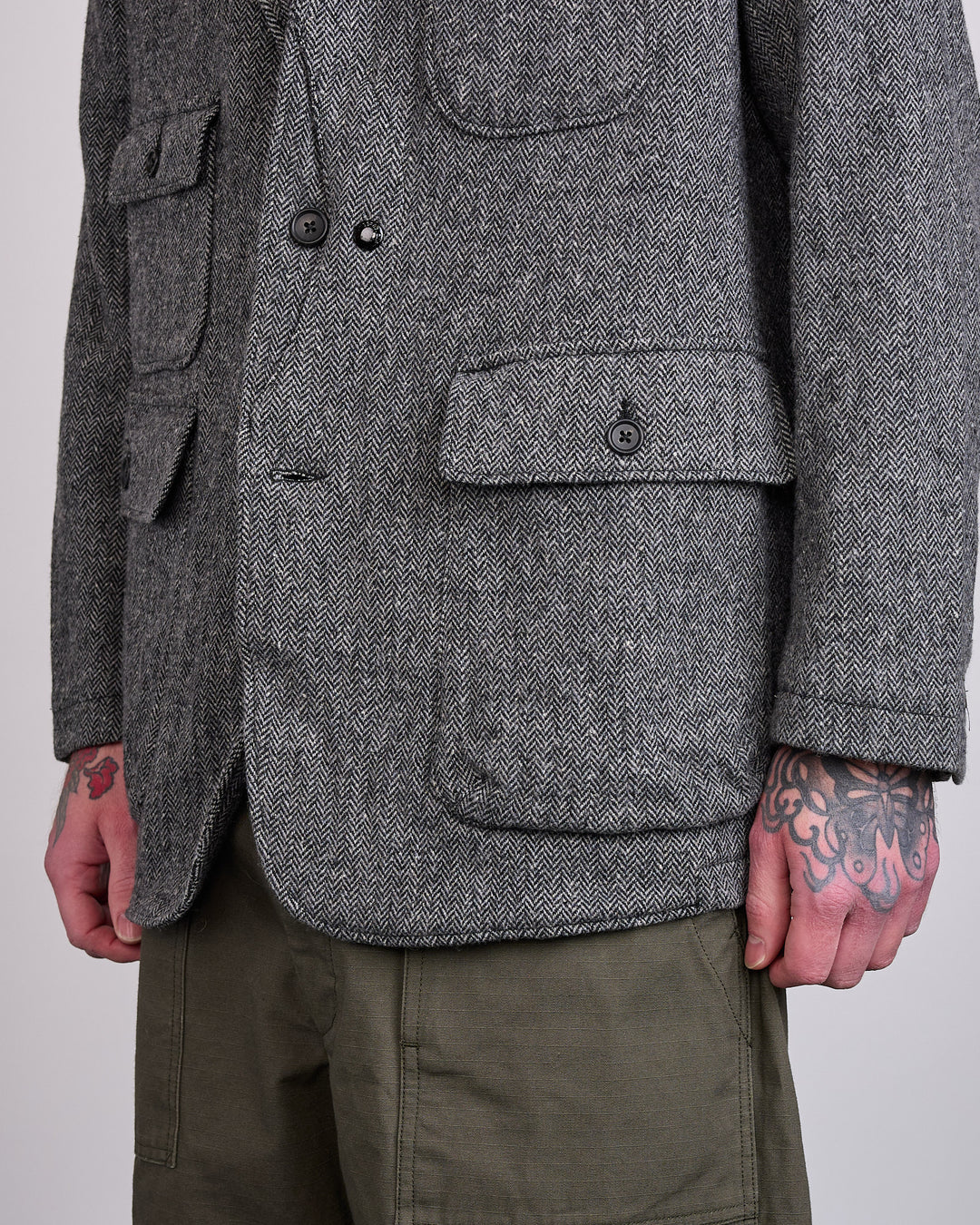 Engineered Garments Herringbone Upland Jacket Grey