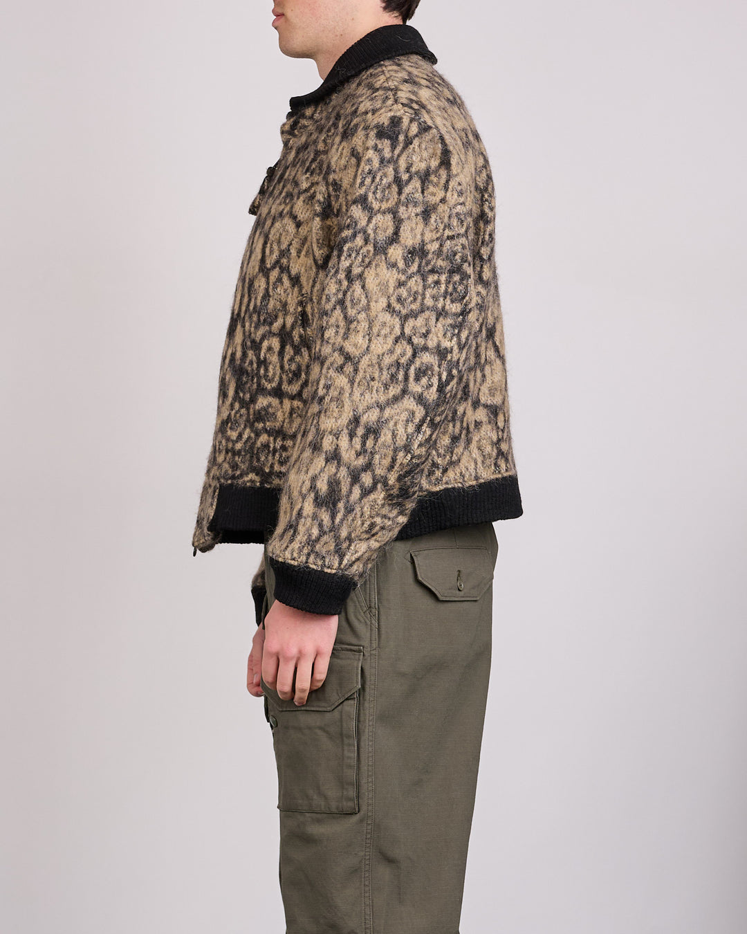 Engineered Garments LL Jacket Brown Leopard Jacquard