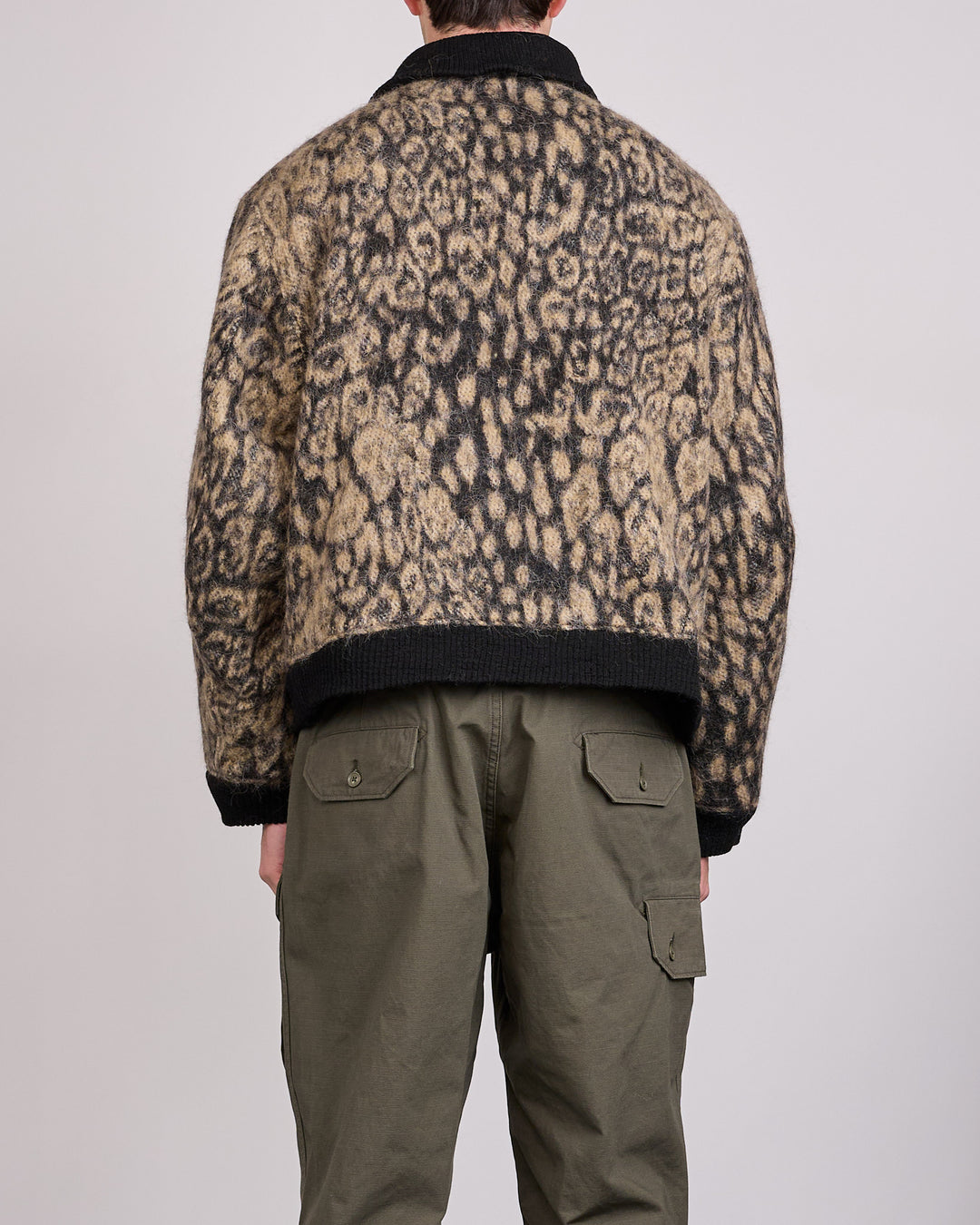 Engineered Garments LL Jacket Brown Leopard Jacquard