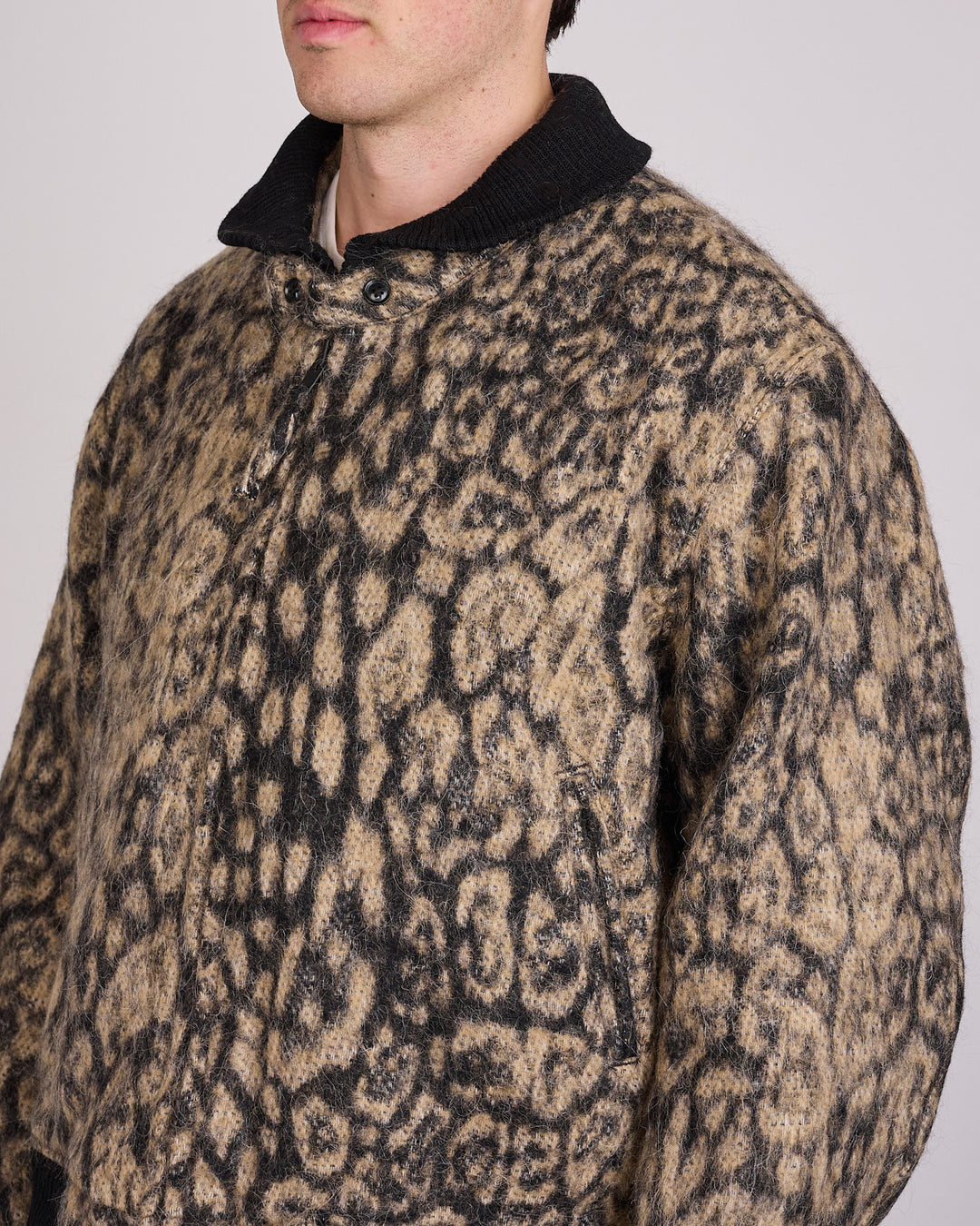 Engineered Garments LL Jacket Brown Leopard Jacquard