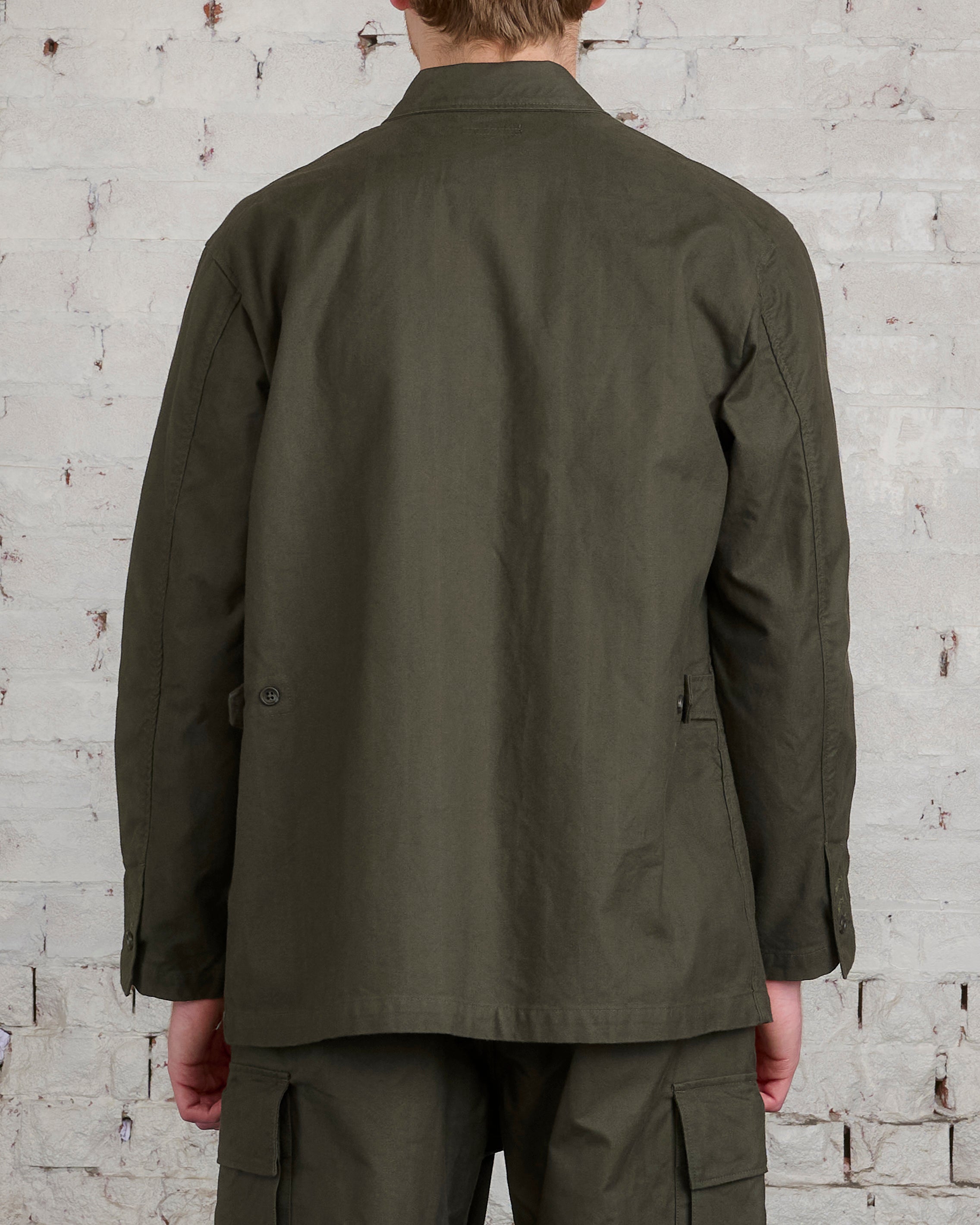 Engineered Garments Loiter Jacket Cotton Brush HB Olive – LESS 17