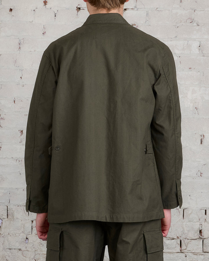 Engineered Garments Loiter Jacket Cotton Brush HB Olive