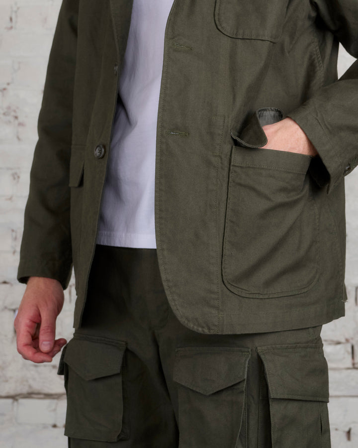 Engineered Garments Loiter Jacket Cotton Brush HB Olive