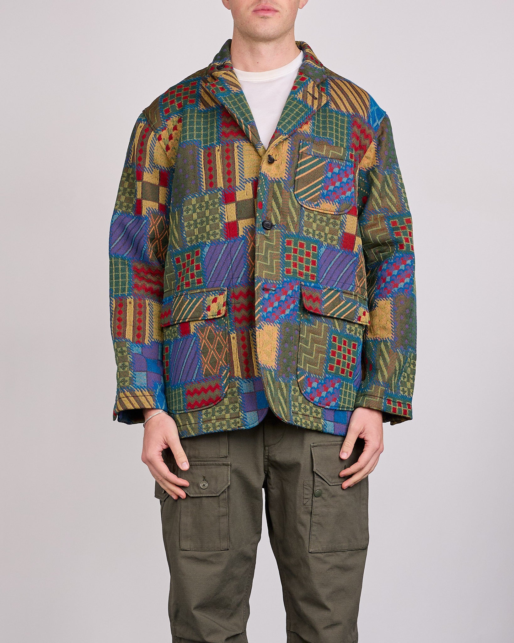 Engineered Garments Loiter Jacket Geometric PW Jacquard