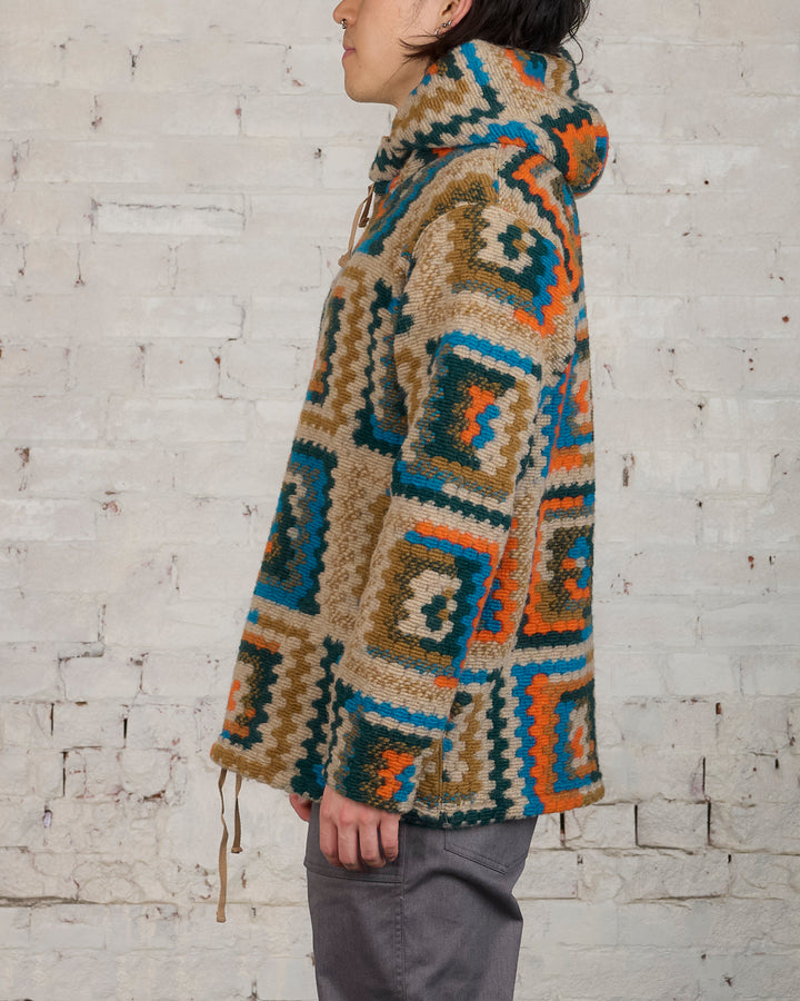 Engineered Garments Long Sleeve Hoody Poly Wool Crochet Knit