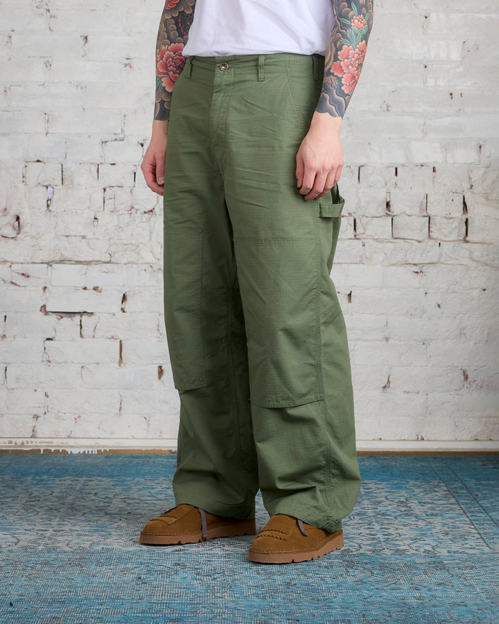 Engineered Garments Painter Pant Cotton Olive Ripstop