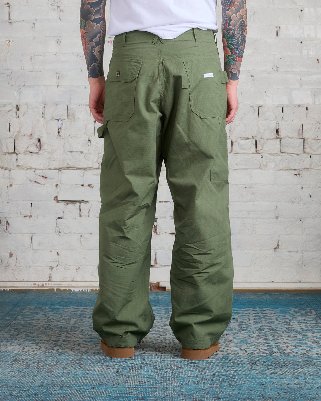 Engineered Garments Painter Pant Cotton Olive Ripstop