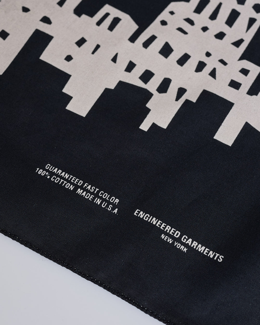 Engineered Garments Printed Bandana City Black