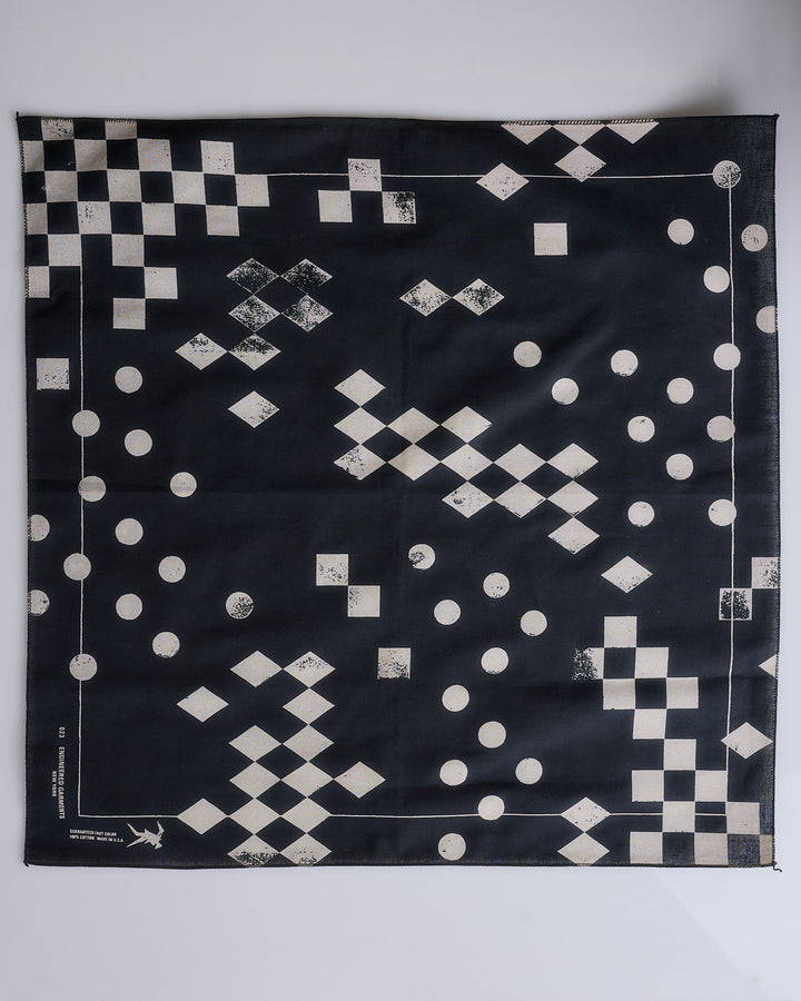 Engineered Garments Printed Bandana Geometry Black