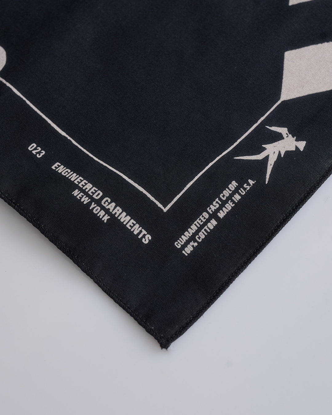 Engineered Garments Printed Bandana Geometry Black