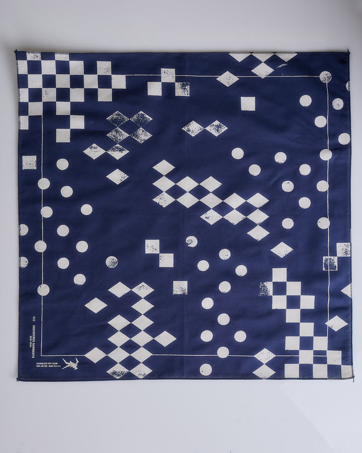 Engineered Garments Printed Bandana Geometry Navy