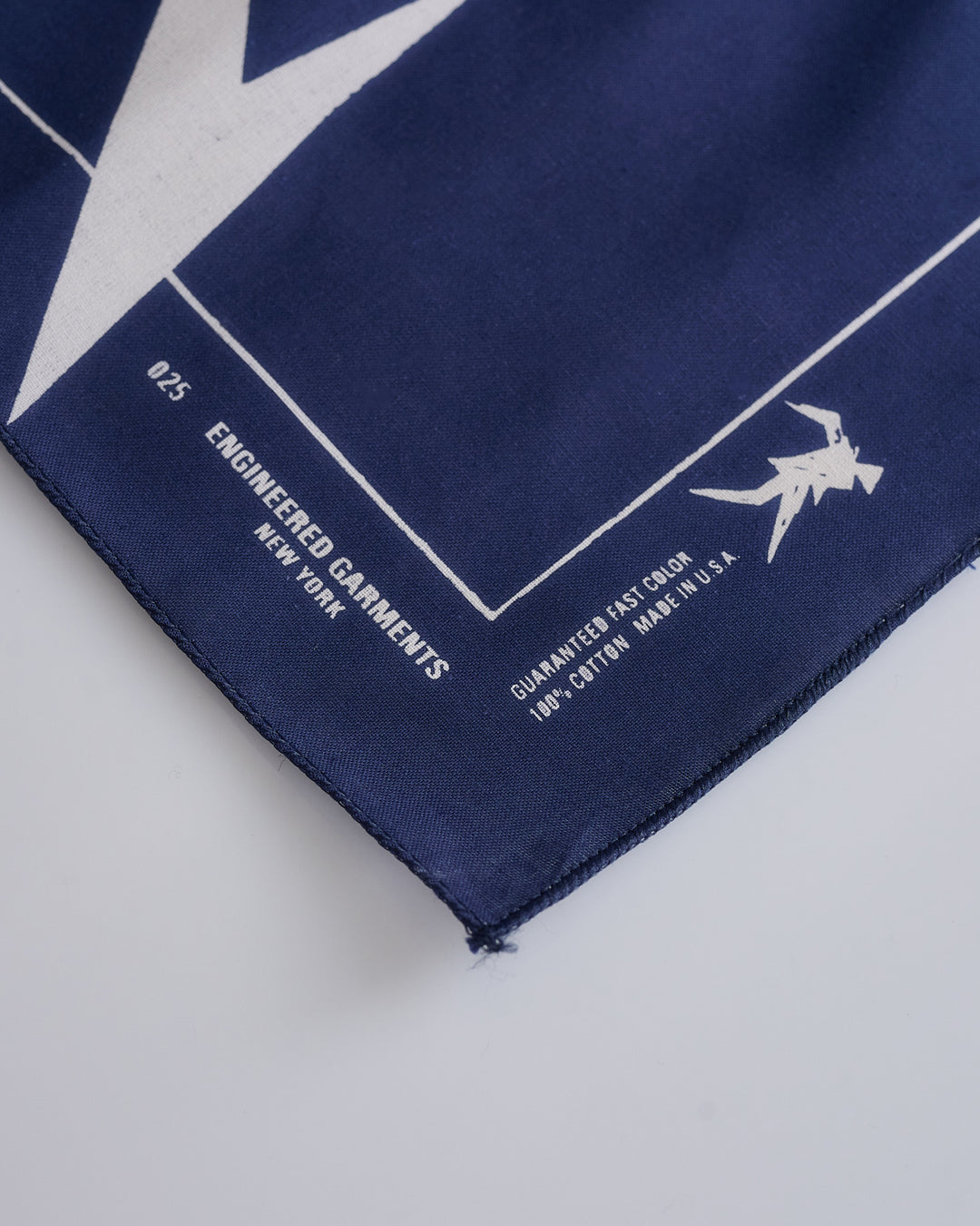 Engineered Garments Printed Bandana Lightning Navy