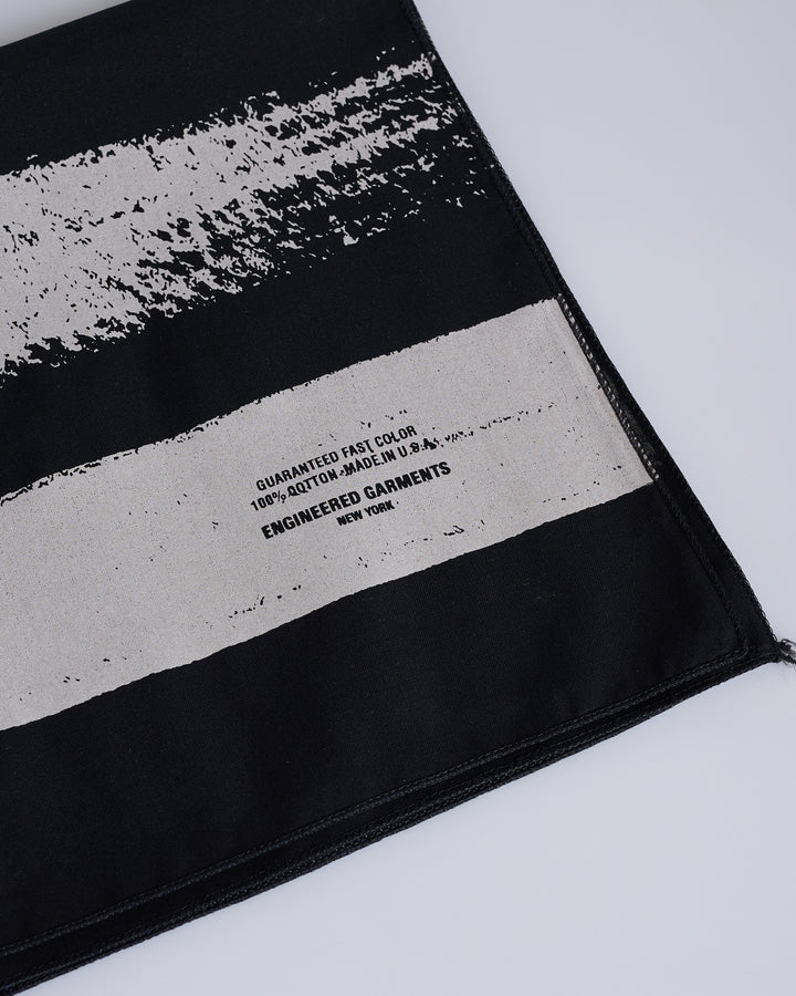 Engineered Garments Printed Bandana Stripe Black