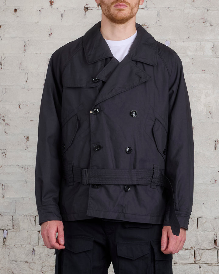 Engineered Garments Short Trench Jacket Nyco Twill Black