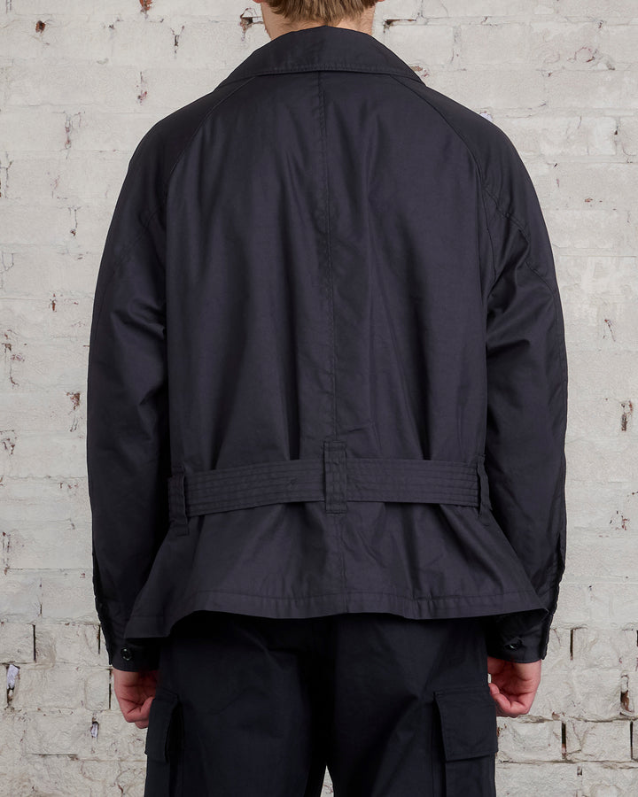 Engineered Garments Short Trench Jacket Nyco Twill Black