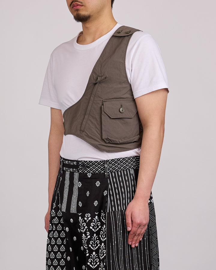 Engineered Garments Shoulder Vest Poly Taslan Olive