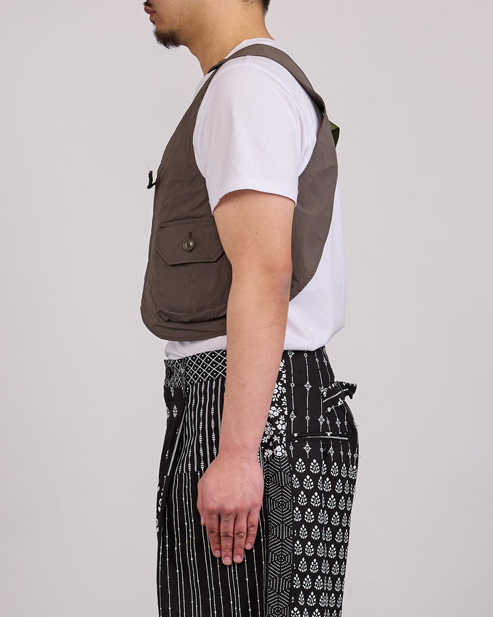 Engineered Garments Shoulder Vest Poly Taslan Olive