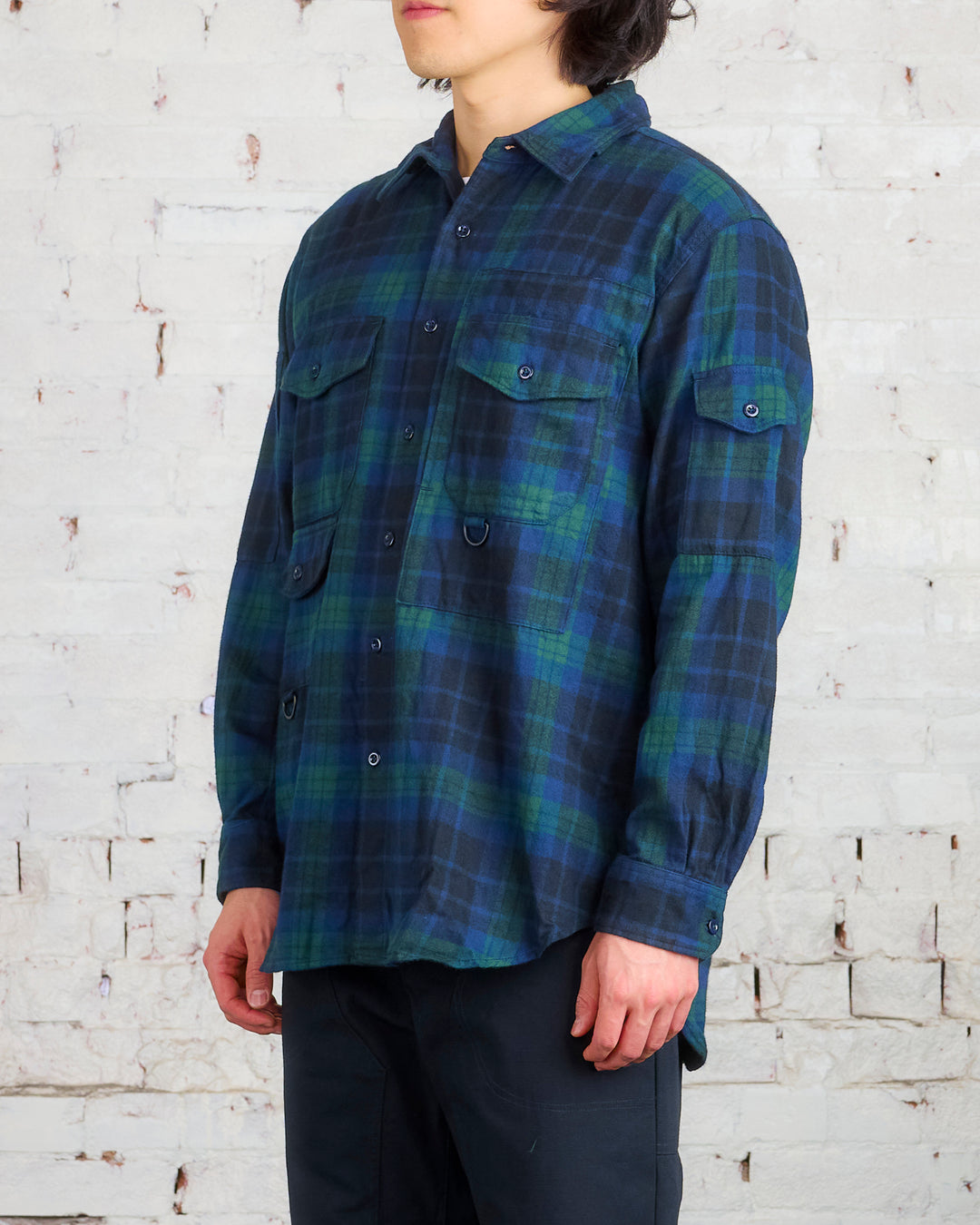 Engineered Garments Trail Shirt Blackwatch Cotton Flannel