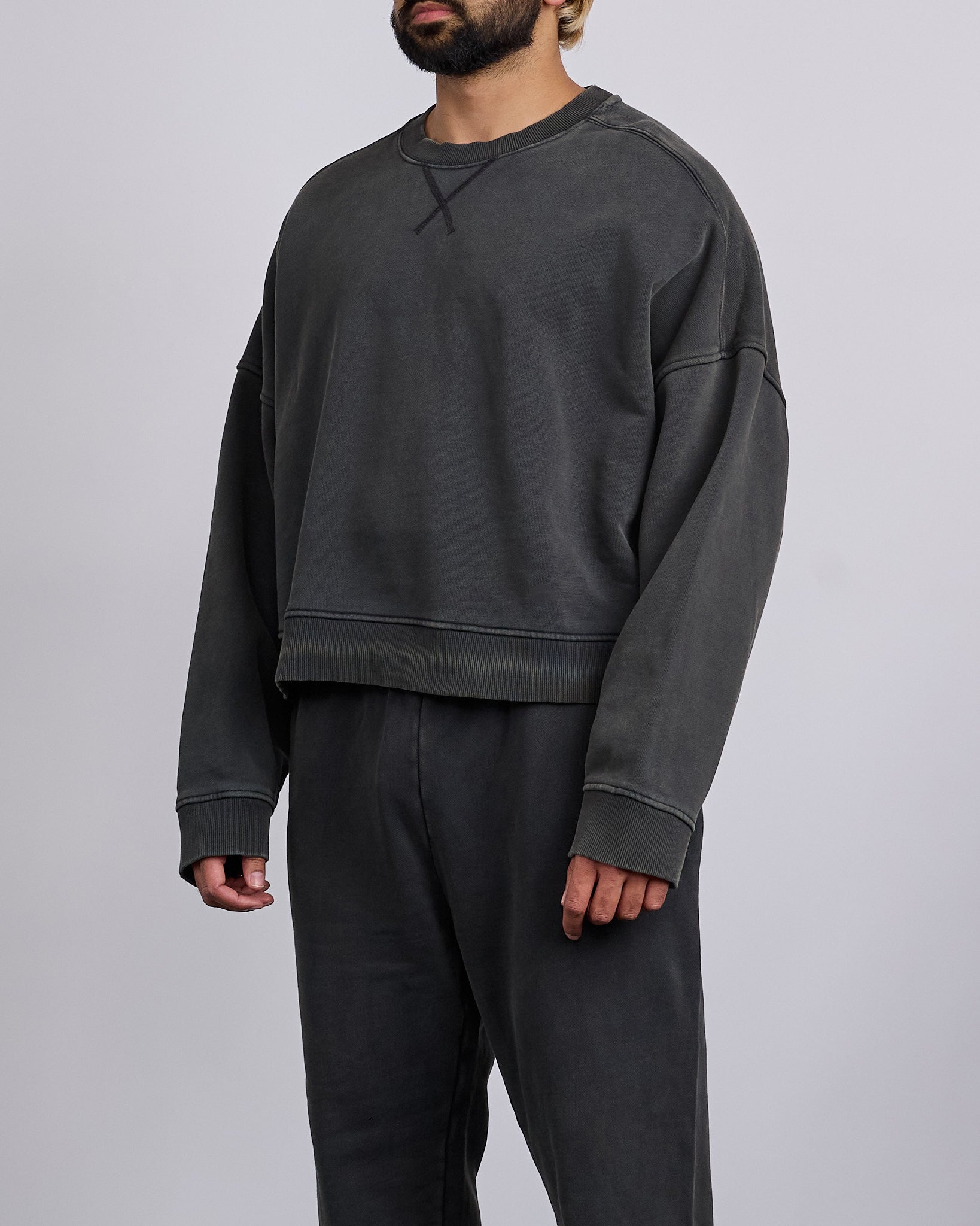 Entire Studios Box Crewneck Washed Black – LESS 17