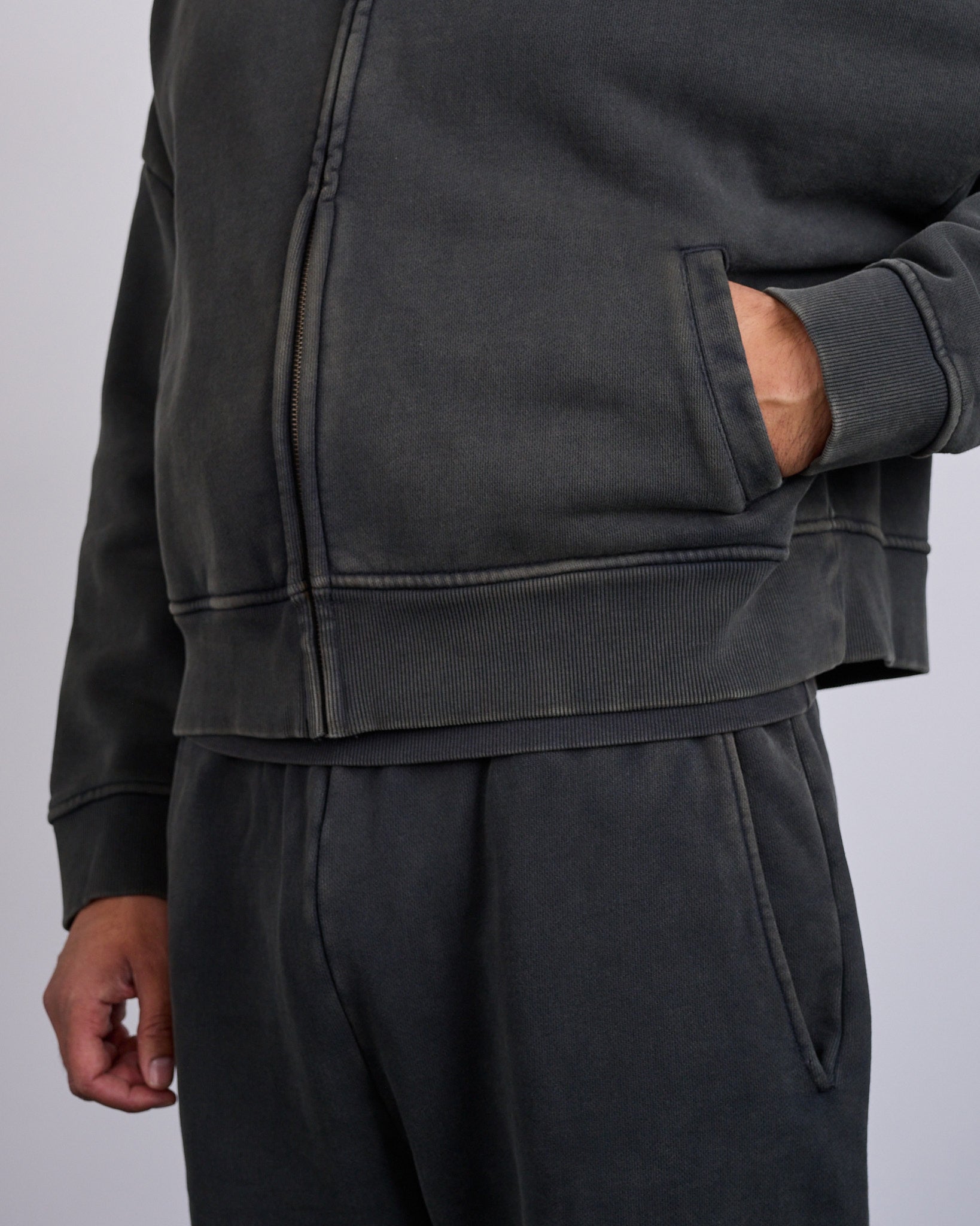 Entire Studios Eternal Zip Hoodie Washed Black – LESS 17