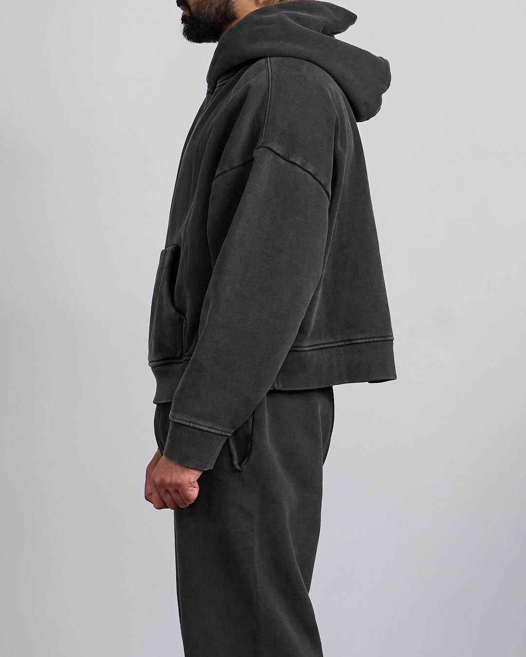 Entire Studios Heavy Hoodie Washed Black