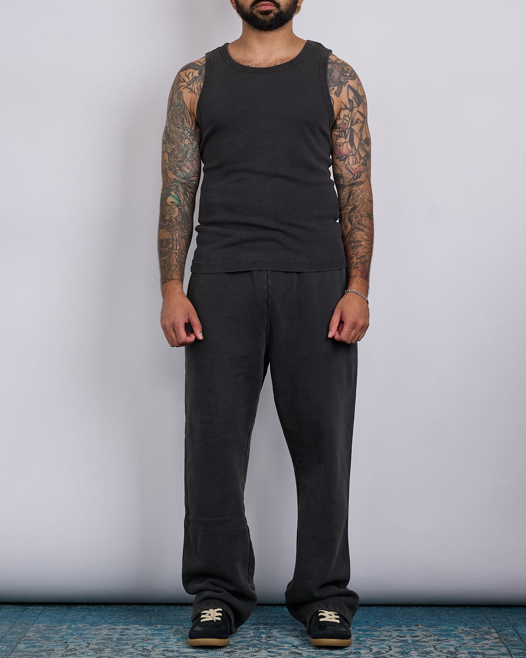 Entire Studios Rib Tank Top Washed Black