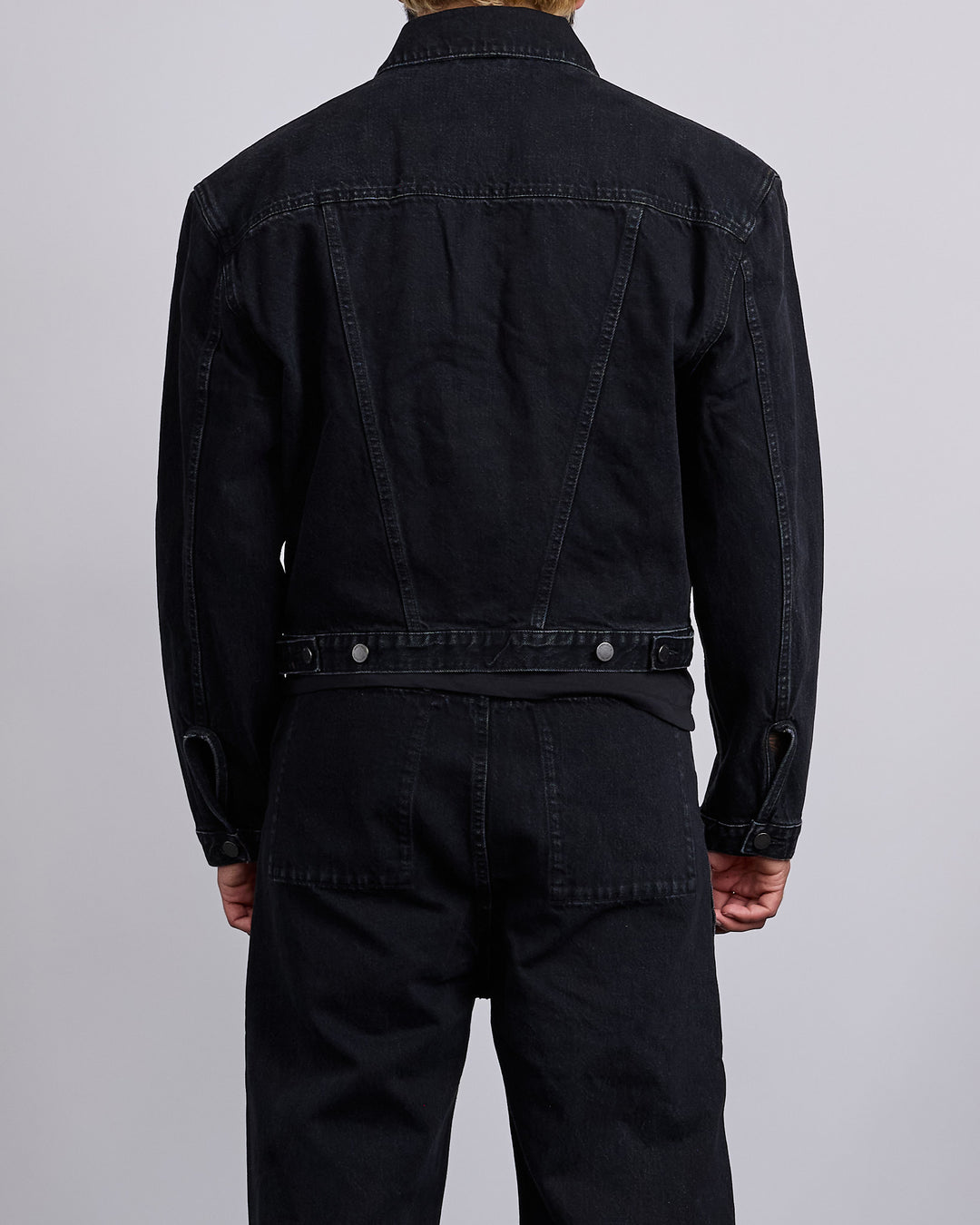 Entire Studios Shrunken Denim Jacket Magnetite