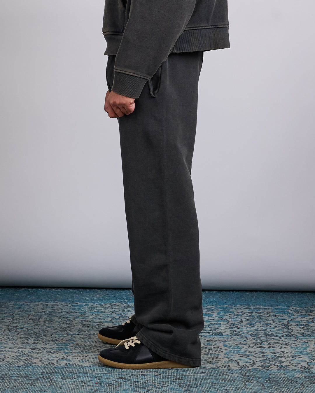 Entire Studios Straight Leg Sweatpant Washed Black