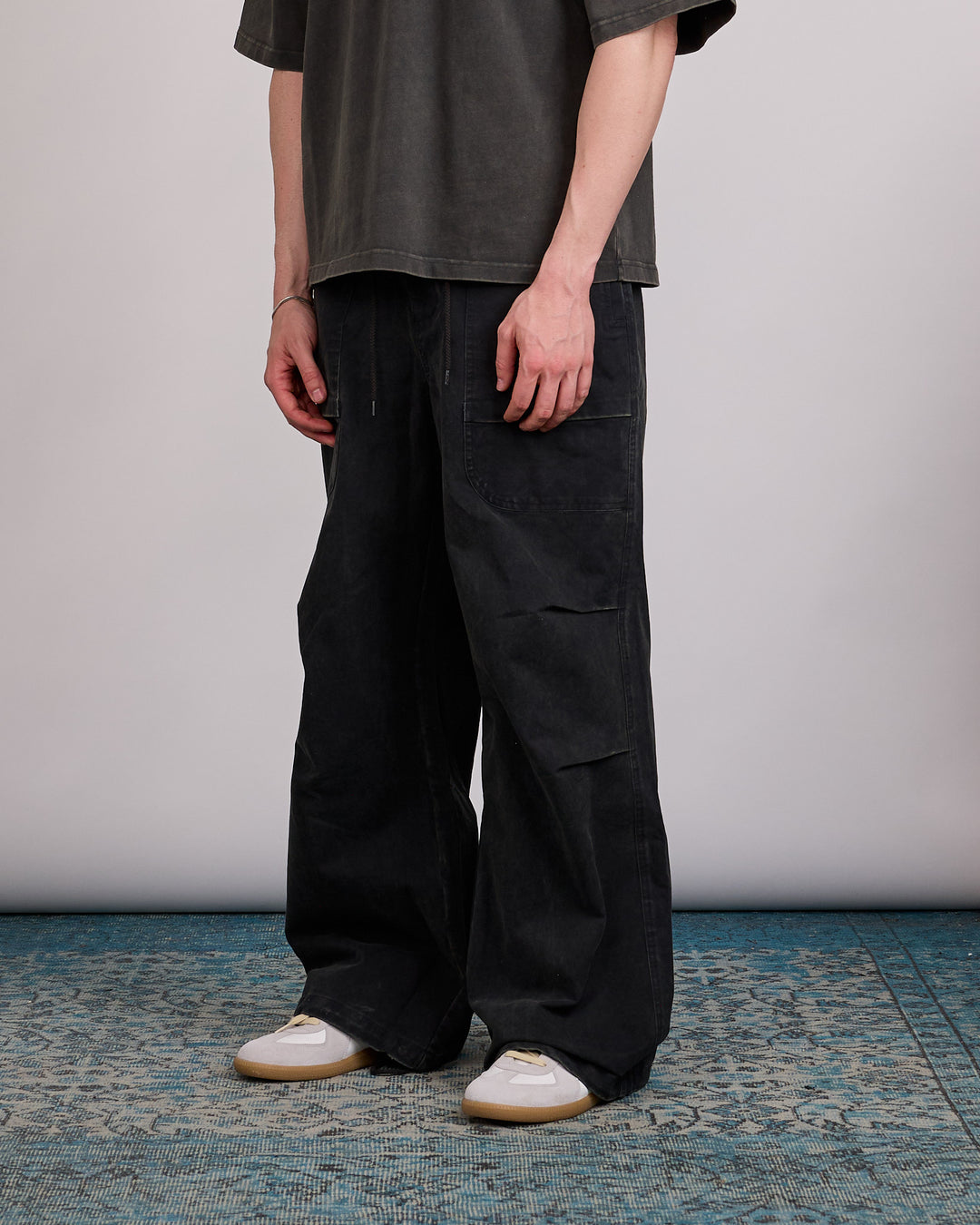 Entire Studios Uniform Barren Cargo Pant Washed Black