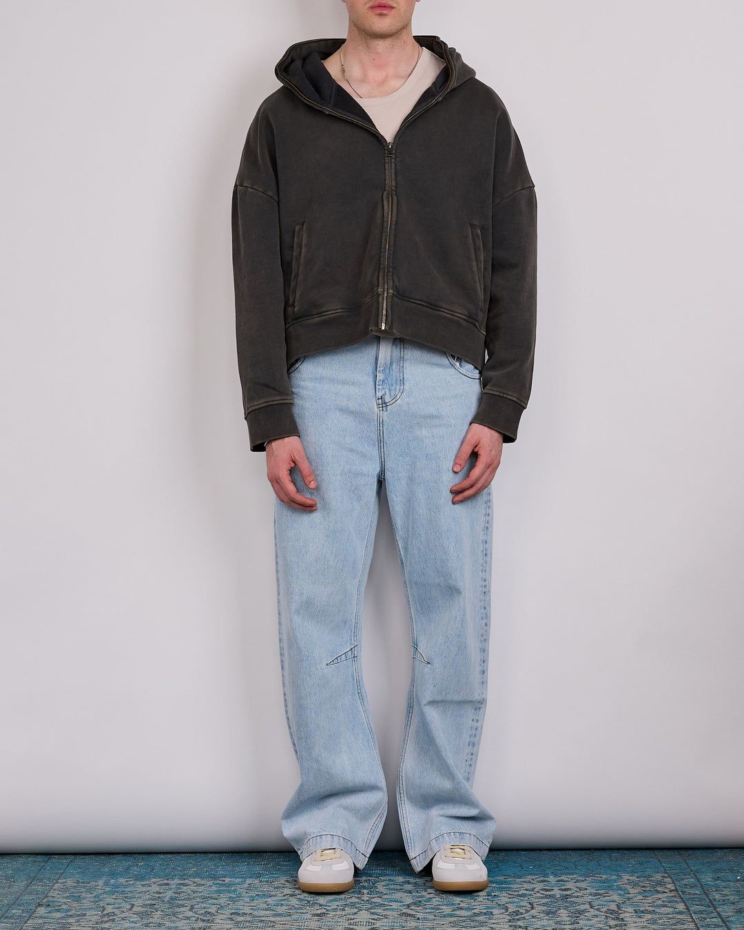 Entire Studios Uniform Eternal Zip Hoodie Washed Black