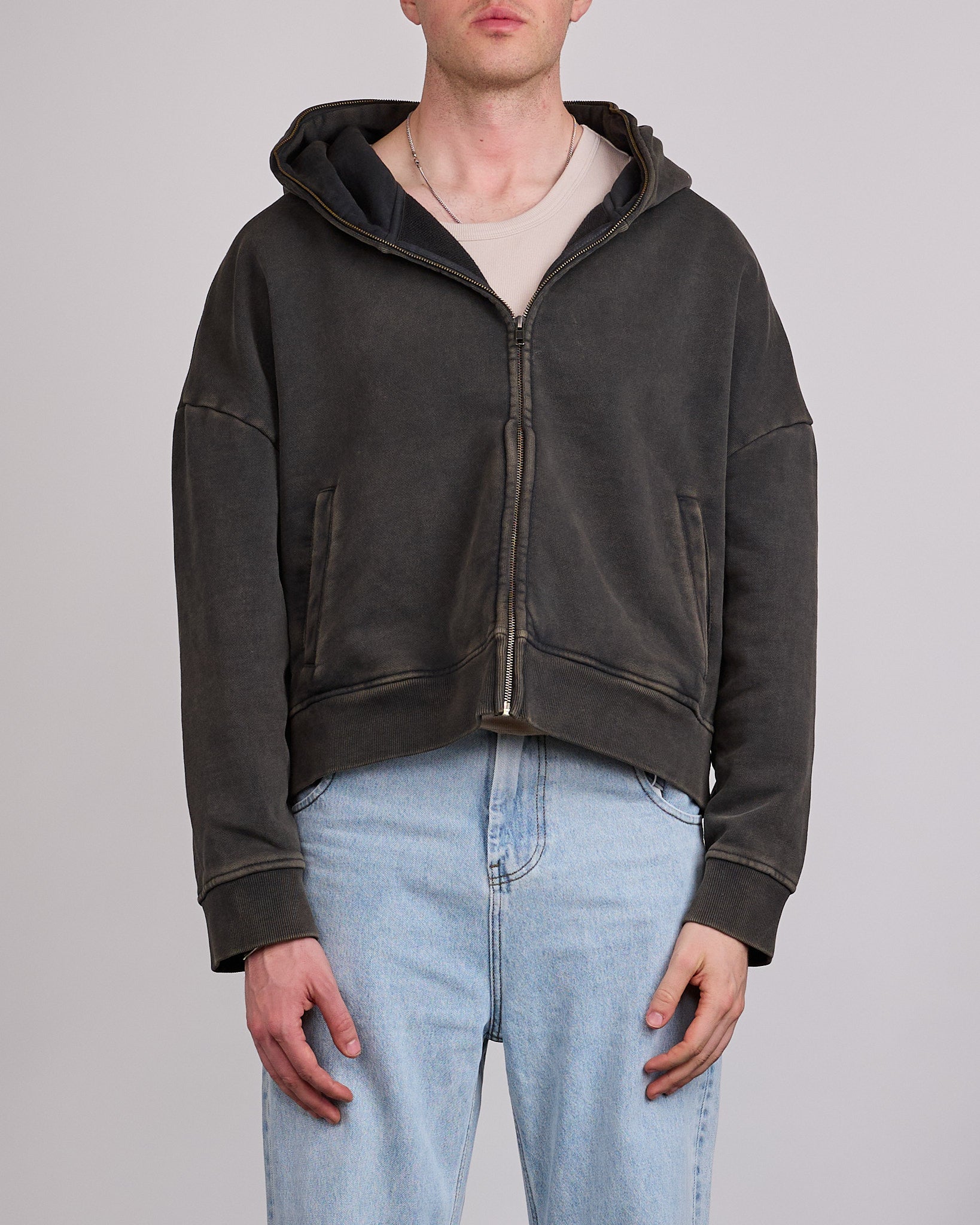 Entire Studios Uniform Eternal Zip Hoodie Washed Black – LESS 17