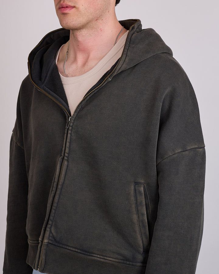 Entire Studios Uniform Eternal Zip Hoodie Washed Black