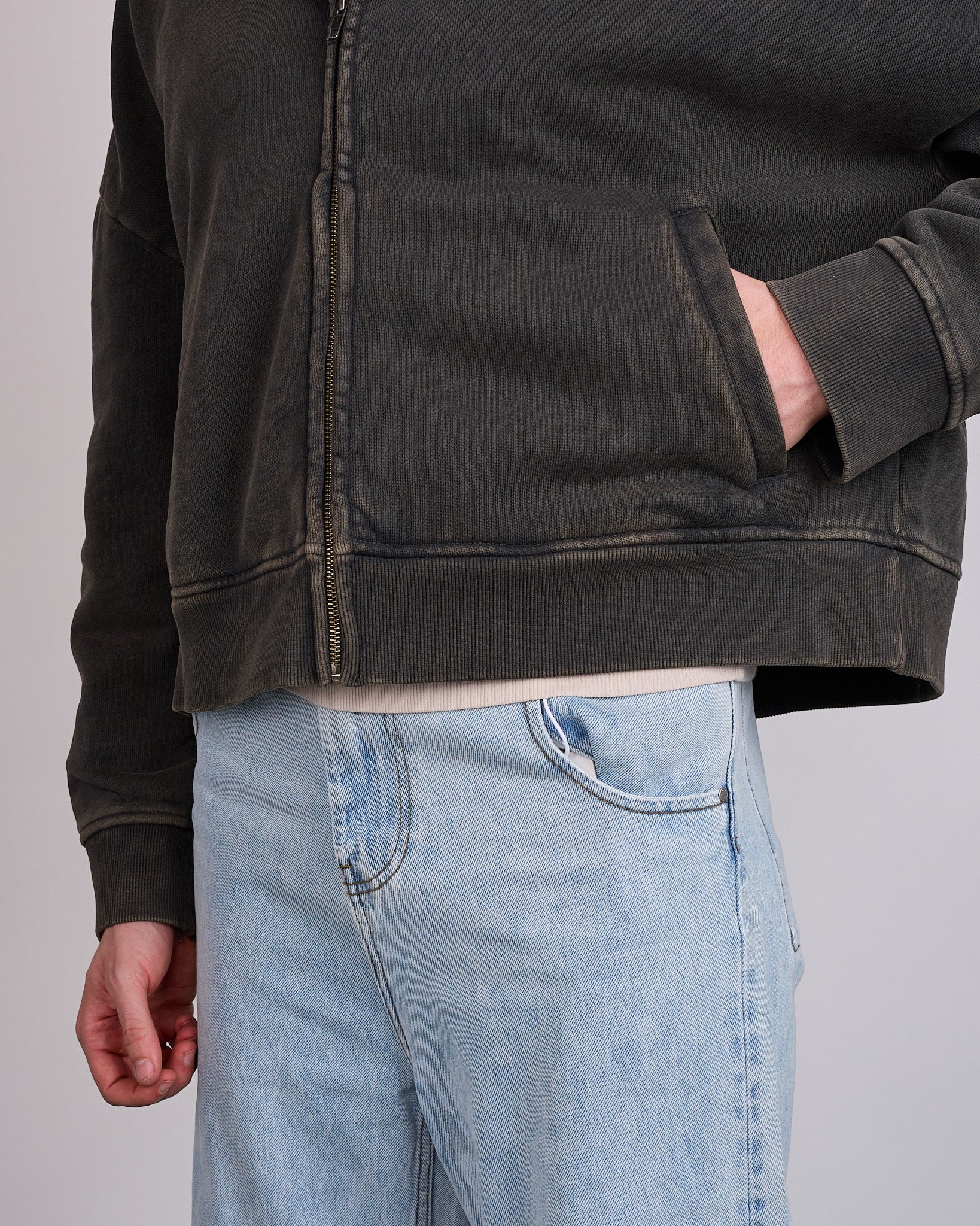 Entire Studios Uniform Eternal Zip Hoodie Washed Black – LESS 17