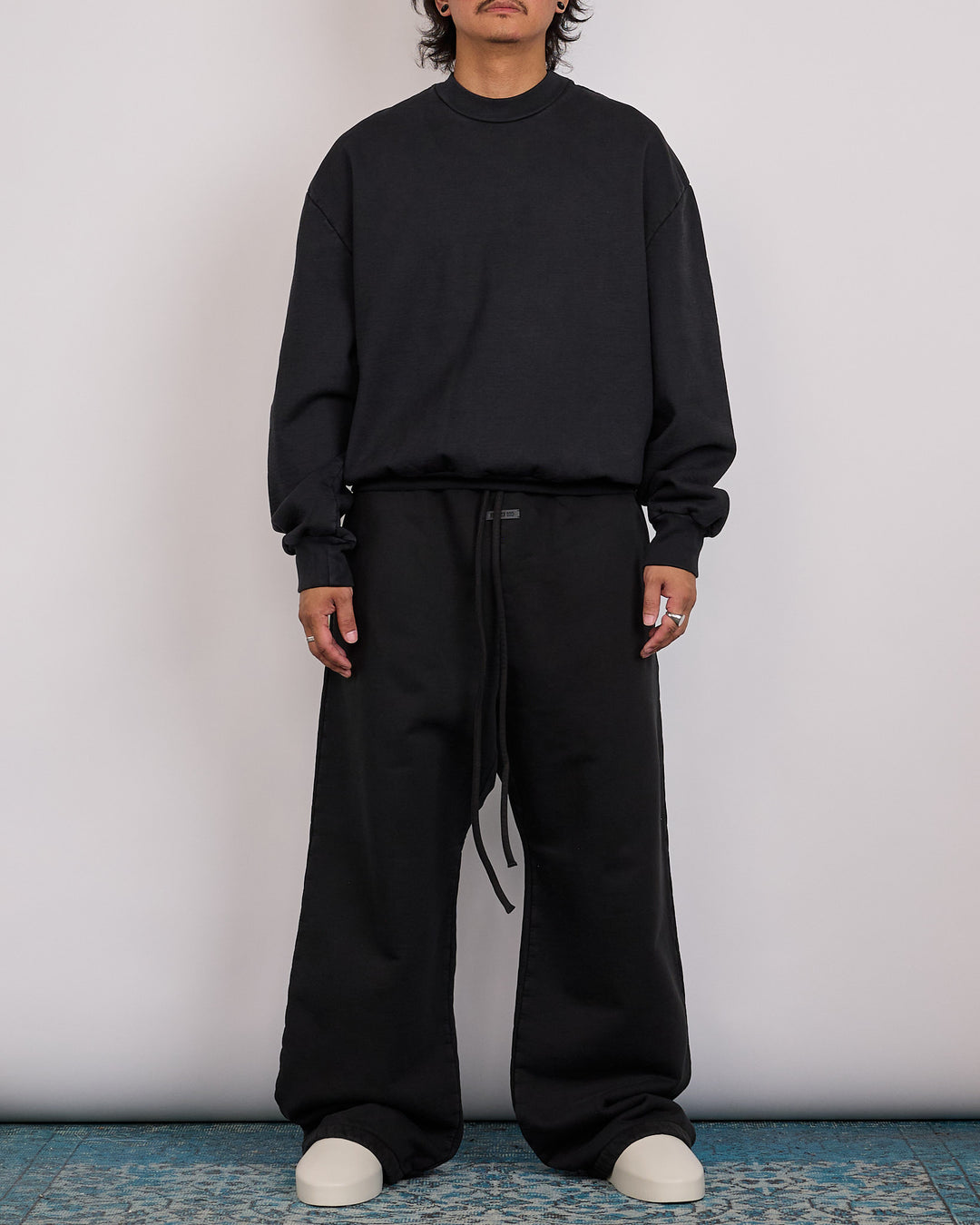Fear of God 9th Classic Fit Half Raglan Crewneck Black