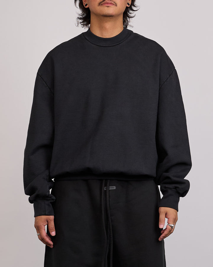 Fear of God 9th Classic Fit Half Raglan Crewneck Black