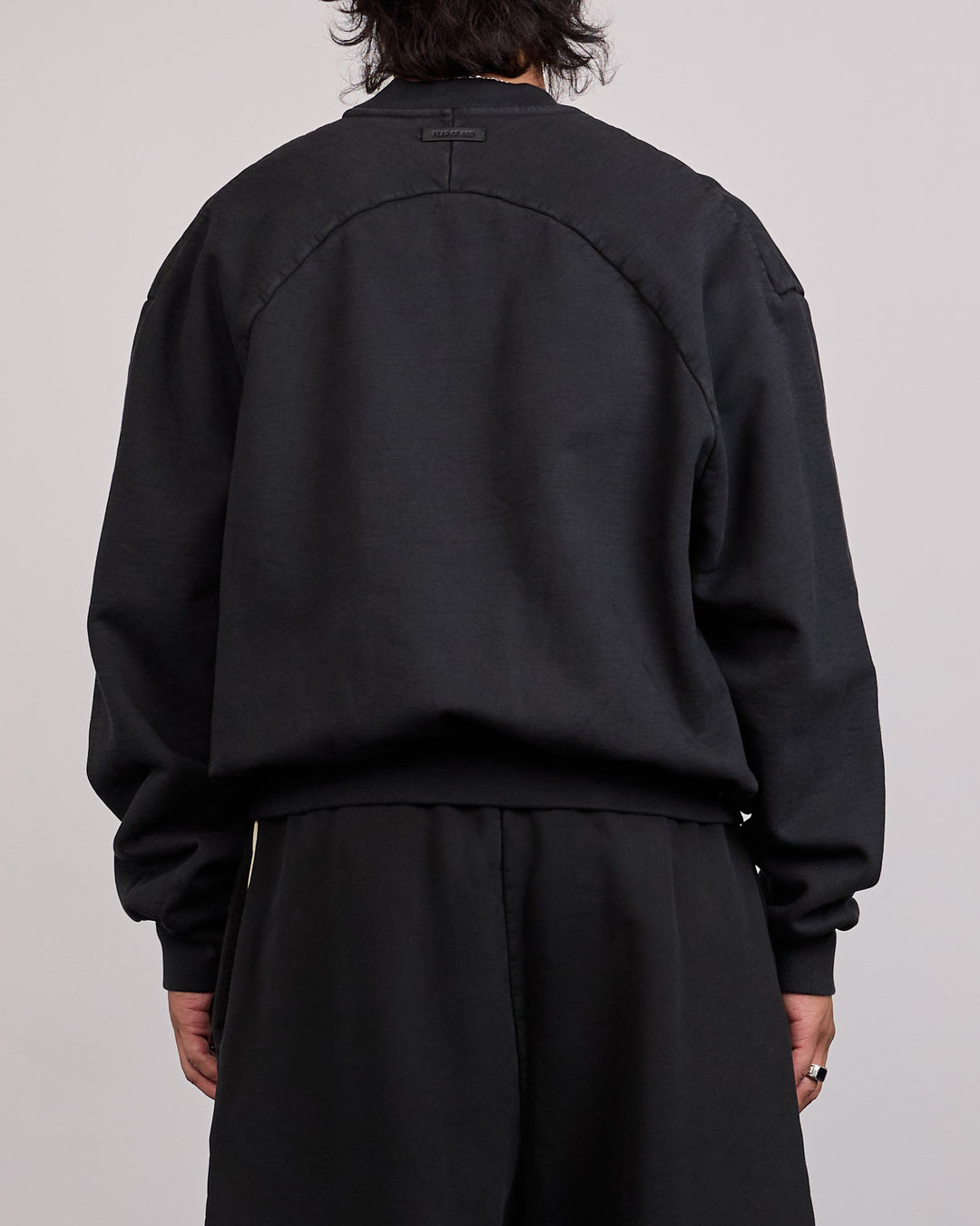 Fear of God 9th Classic Fit Half Raglan Crewneck Black