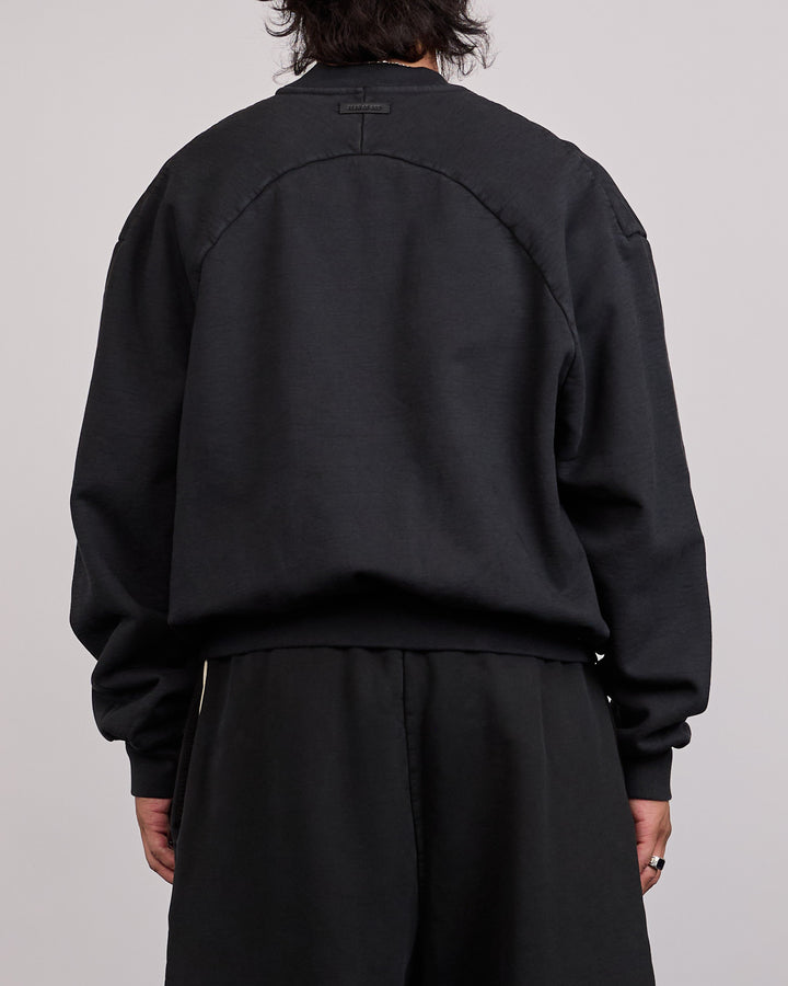 Fear of God 9th Classic Fit Half Raglan Crewneck Black