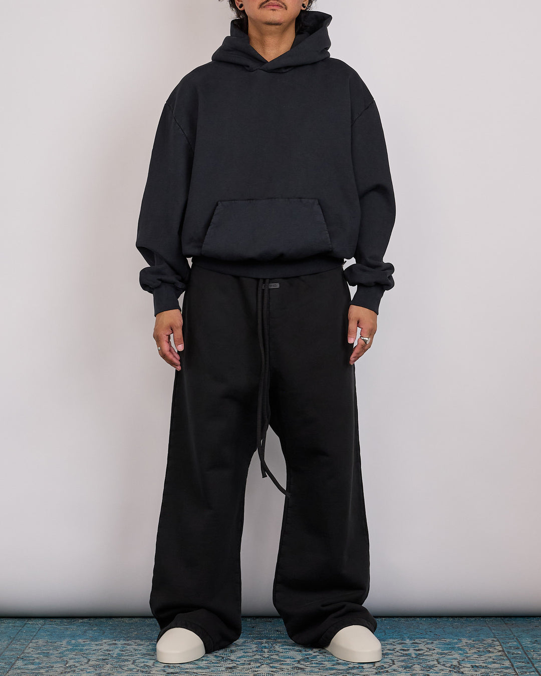 Fear of God 9th Classic Fit Half Raglan Hoodie Black
